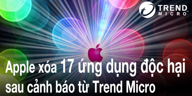 17 Ứng dụng độc hại đã được xóa khỏi App Store sau cảnh báo từ Trend Micro